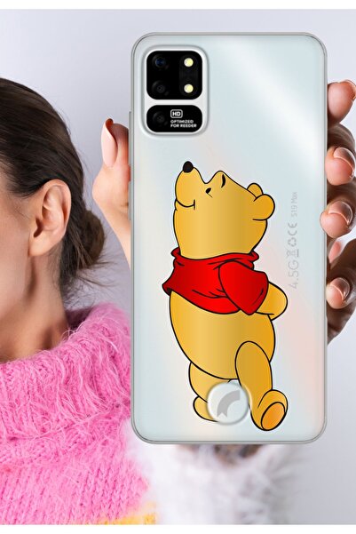 Reeder S19 Max - S19 Max L Kılıf Şeffaf Silikon Baskılı Winnie