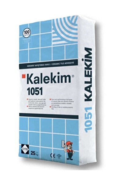 Kalekim 1051-Kalekim - Seramik Yapıştırma Harcı (Gri) C1Te 25 Kg