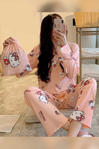 PEMBİŞ HOMEWEAR Нов комплект пижама Cat3 Supersoft