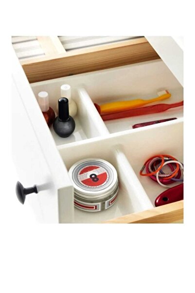 long way Compartmented Drawer Organizer White 2 Pieces