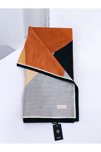 Akel Ψηφιακό μαλακό κασκόλ 95x95
