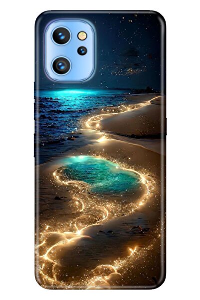 Reeder S19 Max Pro Kılıf Resimli Desenli Silikon Golden Beach