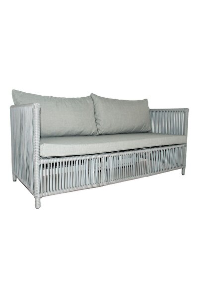 VAVRATTAN Mana Rattan Bahçe Balkon Oturma Takımı Açık Gri