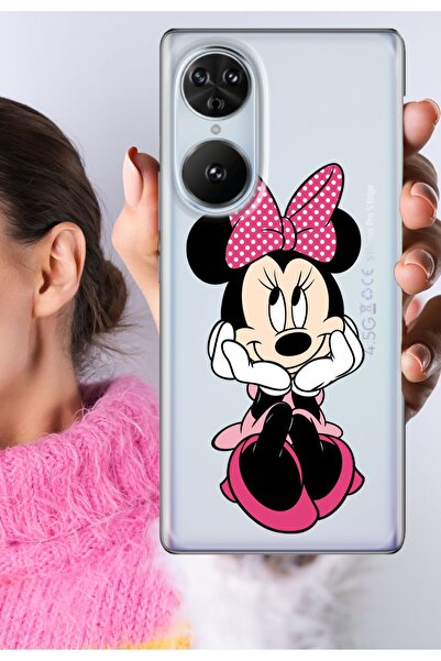 Reeder S19 Max Pro S Edge Kılıf Şeffaf Silikon Baskılı Motifli Minnie