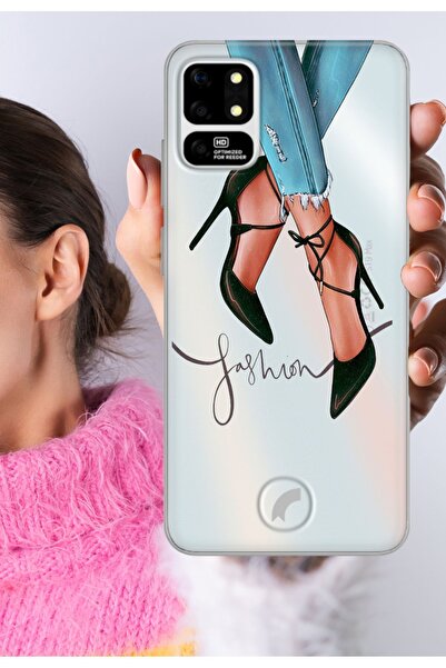 Reeder S19 Max - S19 Max L Kılıf Uyumlu Şeffaf Silikon Baskılı Fashionmoda