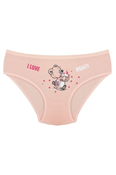 Onurel 5'li Asorti Renk Baskılı Kız Çocuk Külot