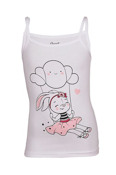 Onurel 5-Pack Printed Girl's Colorful Undershirt with String Straps
