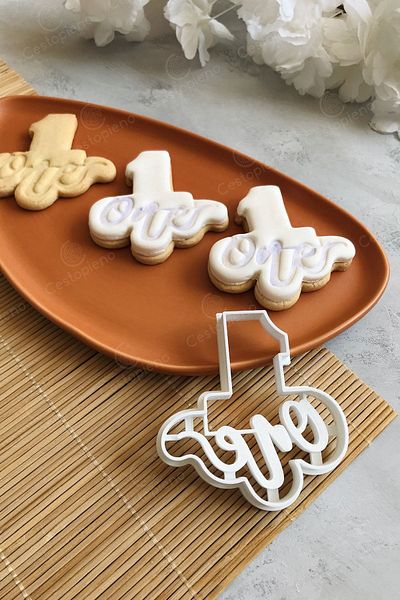CESTOPİENO 2-Piece Dough Shaper / Cookie Mold with 1 Number and 1 Written - Renewed