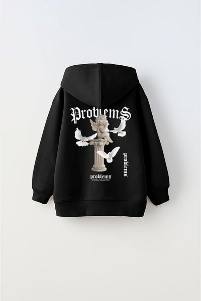 The Champ Clothing Детски унисекс суитшърт с качулка и качулка с щампа на полярни проблеми