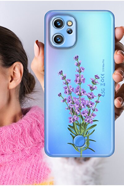 Reeder S19 Max Pro Kılıf S19 Max Pro Uyumlu Şeffaf Silikon Baskılı Motifli La...