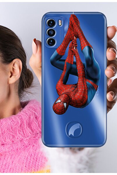 Reeder S19 Max Pro S Kılıf S19 Max Pro S Şeffaf Silikon Baskılı Motifli Spider