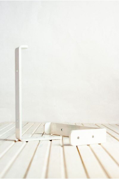 AS DESİGN Pilaster decorativ pentru raft din metal (SINGUL - ALB)