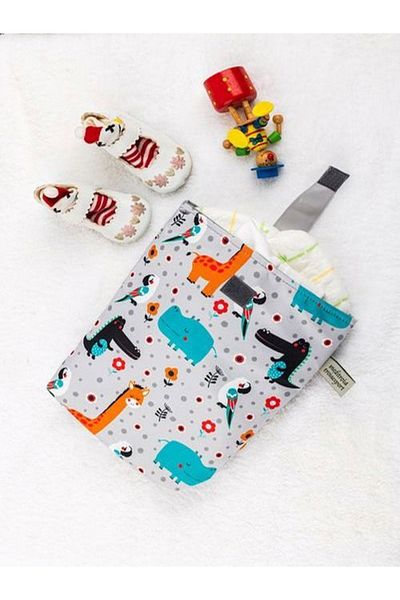 Aşkın Parti Evi Wet/dry Dirty Clean Baby Clothes Multi-Purpose Laundry Bag Liquid-Proof Animal
