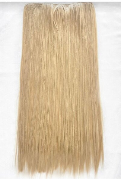 AKOLİFE Açık Küllü Kumral Yarım Ay Çıt Çıt Postiş - Fön Maşa Uygulanabilen Is...