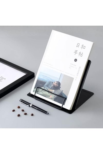 Hobimtek Metal Kitap Okuma Standı 6 Kademe Ayarlanabilir Kitap Tutucu Ofis Çalışma Ders