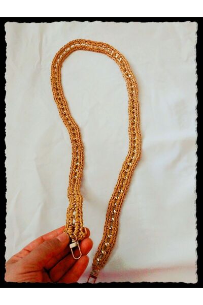 HandmadeRB örgü çanta sapı zincir sap çanta sapı şık çanta sapı her renk mevcuttur 100 cm 120 cm