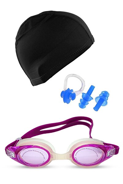 Tosima مجموعة كاملة من نظارات السباحة المصنوعة من السيليكون للبالغين، وسدادات...
