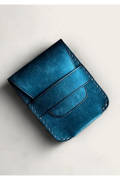 Safir Leather Θήκη για κάρτες Turquoise Pueblo Leather