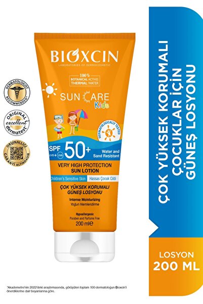 Bioxcin Sun Care Children's Sun Cream 50 SPF - High Protection (100% Botanical Active 200ml)