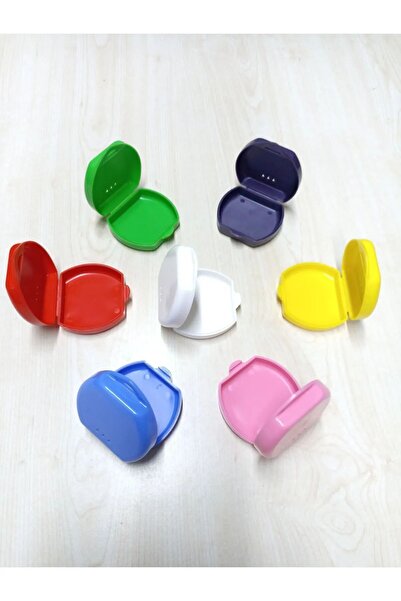 KONULGA Protez Diş Saklama Kabı Aparey Kutusu Şeffaf Plak Kabı Küçük Boy 20 Adet