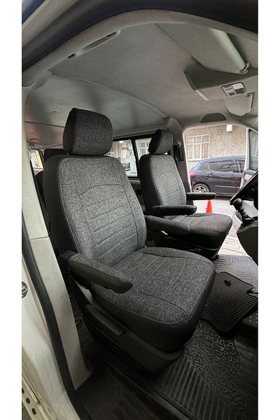 Volkswagen غطاء مقعد السيارة المتوافق مع TRANSPORTER 4+1 بين 2015-2024 T6-T7