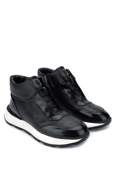 Tamer Tanca Genuine Leather Men's Black Boots