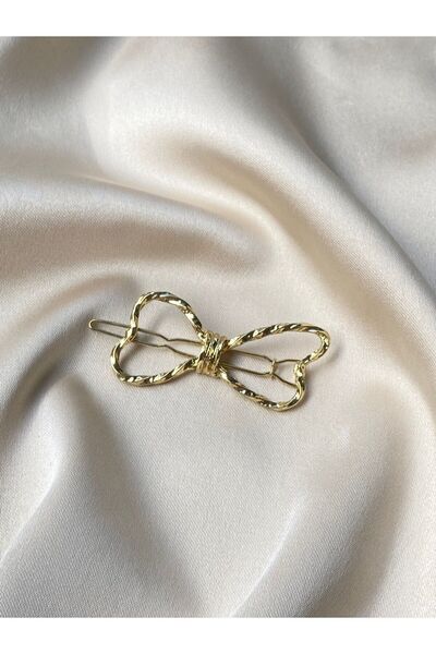 TwinsSis Store Gold Metal Kelebek Yan Toka