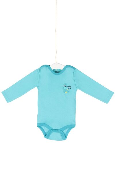 Aziz Bebe بدلة أطفال مطرزة بأزرار كبس من 0 إلى 12 شهرًا001740