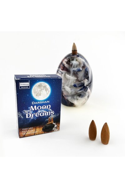 Darshan Incense Moon Dreams Geri Akış (BACK FLOW) Tütsü 10 Adet