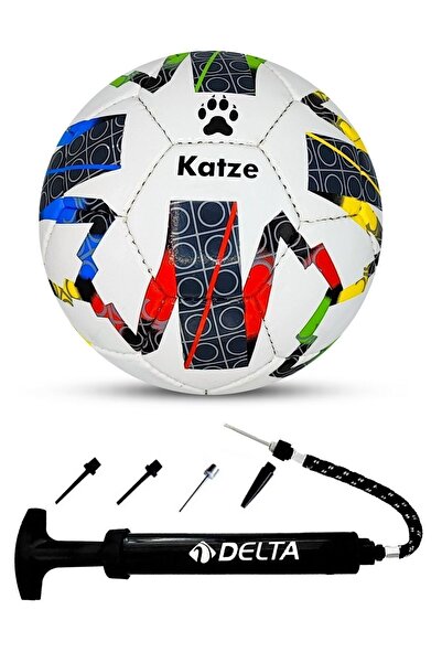 Tosima مجموعة كرة قدم فاخرة ومضخة كرة قدم مخيطة يدويًا من Katze، كرة ملعب احت...