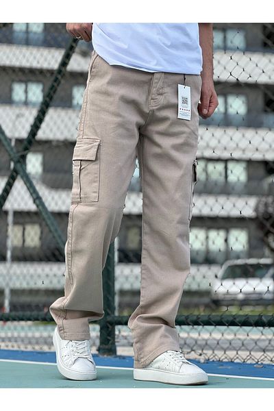 ElitWear Ανδρικό φαρδύ παντελόνι με άνετη εφαρμογή Cargo Pocket