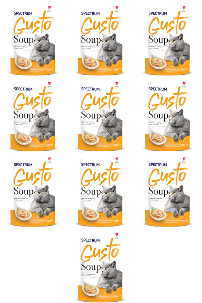 Spectrum Gusto Tavuklu ve Havuçlu Kedi Çorbası 50gr - 10 Adet