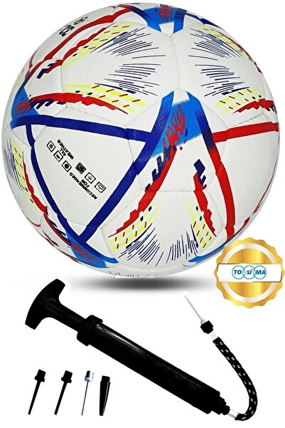 Tosima كونيل كرة قدم مخيطة يدويًا ومجموعة مضخة كرة قدم كرة تدريب كرة مباراة ر...