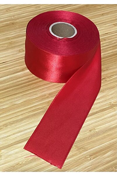 Öztürk Широка лента за бижута, червена, 6 см, 2 метра