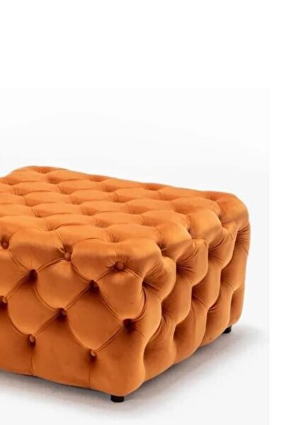 PUFFSAN CARPEDİEM KAPİTONE ORTA SEHPA,PUF,BENCH,75CM DÖŞEME SEHPA,KARE CAMLI ORTA SEHPA,DEKORATİF ORTA SEHPA