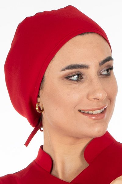 Alsancak Üniforma Red Doctor and Nurse Cap (2 Pcs)