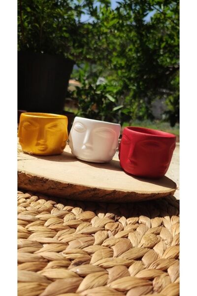 İZ BOYKA Mini Binbir Surat Saksı 3'lü