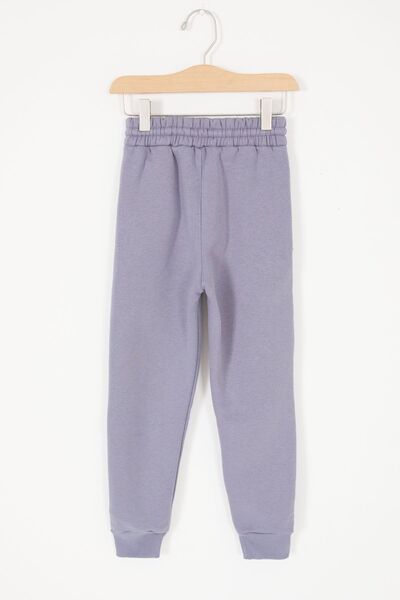 Cansın Mini Mavi Beli Lastikli Fermuarlı Cep Erkek Çocuk Şardonlu Eşofman Altı 17063