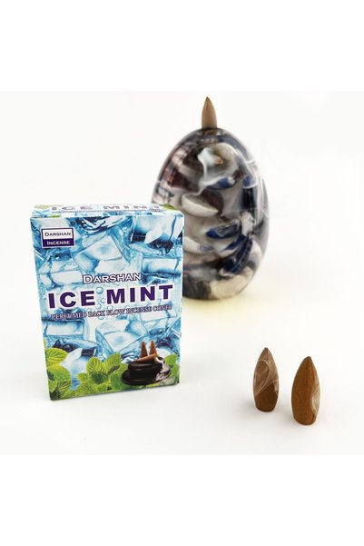 Darshan Incense Ice Mınt Nane Geri Akış (BACK FLOW) Tütsü 10 Adet