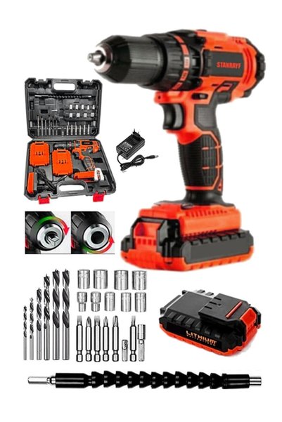 stanrayf Alman Drive 298 V 25 Ah Çift Çelik Şanzıman Bakır Sargı Korumalı Mot...