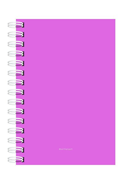 Martius Art A5 15x21 سم - دفتر ملاحظات مبطن باللون الأزرق الفاتح والأبيض / دفتر المدرسة