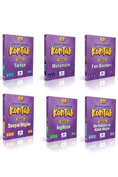paraf yayınları Paraf 6. Sınıf Kontak Konu Takip Deneme Seti Türkçe- Matemati...