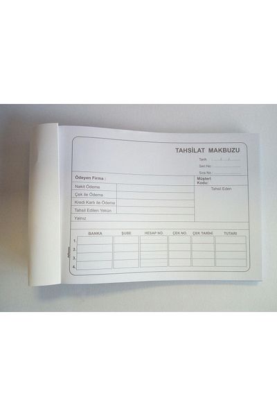 DEFTERSAN Collection Receipt A5 13.5x19 Cm Autocopy 6 Pieces