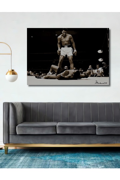 Teona Ahşap Dekoratif Ahşap Tablo Muhammed Ali Vs Sonny Liston 1965