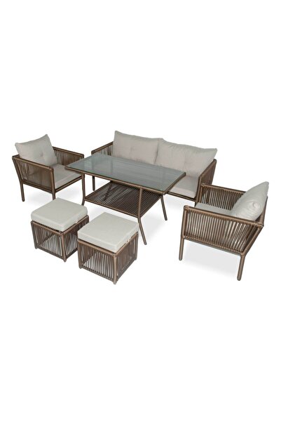 VAVRATTAN Shangai Deluxe Xl Rattan Bahçe Balkon Oturma Takımı Küf