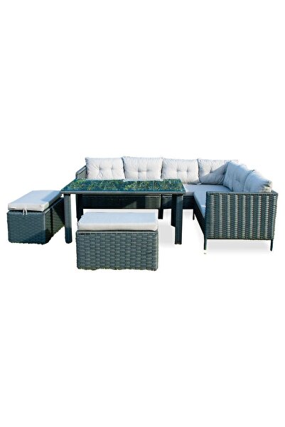 VAVRATTAN Paris Köşe Bahçe Takımı Gri