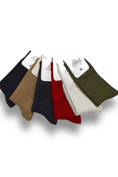 Diba Lambswool Women's 6 Pieces of Winter Wool Socks