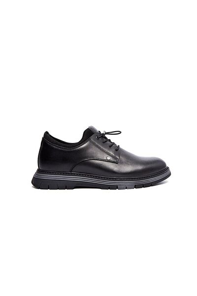 KOMCERO Pantofi clasici de iarnă din piele naturală - legat de cauciuc, elastic, model simplu K1195-767