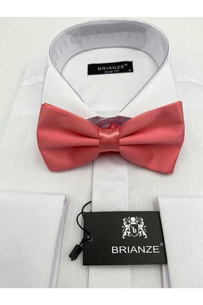 Brianze Satin Bow Tie - Dried Rose Solid Color