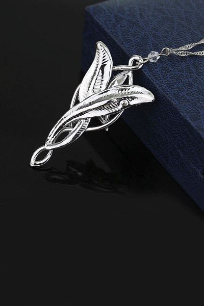 Chavin Lord of the Rings Arwen Evenstar Necklace and Earring Set - A-leaf Eu80-t